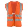 Warnschutzweste Polyester orange mit Schulterreflexstreifen