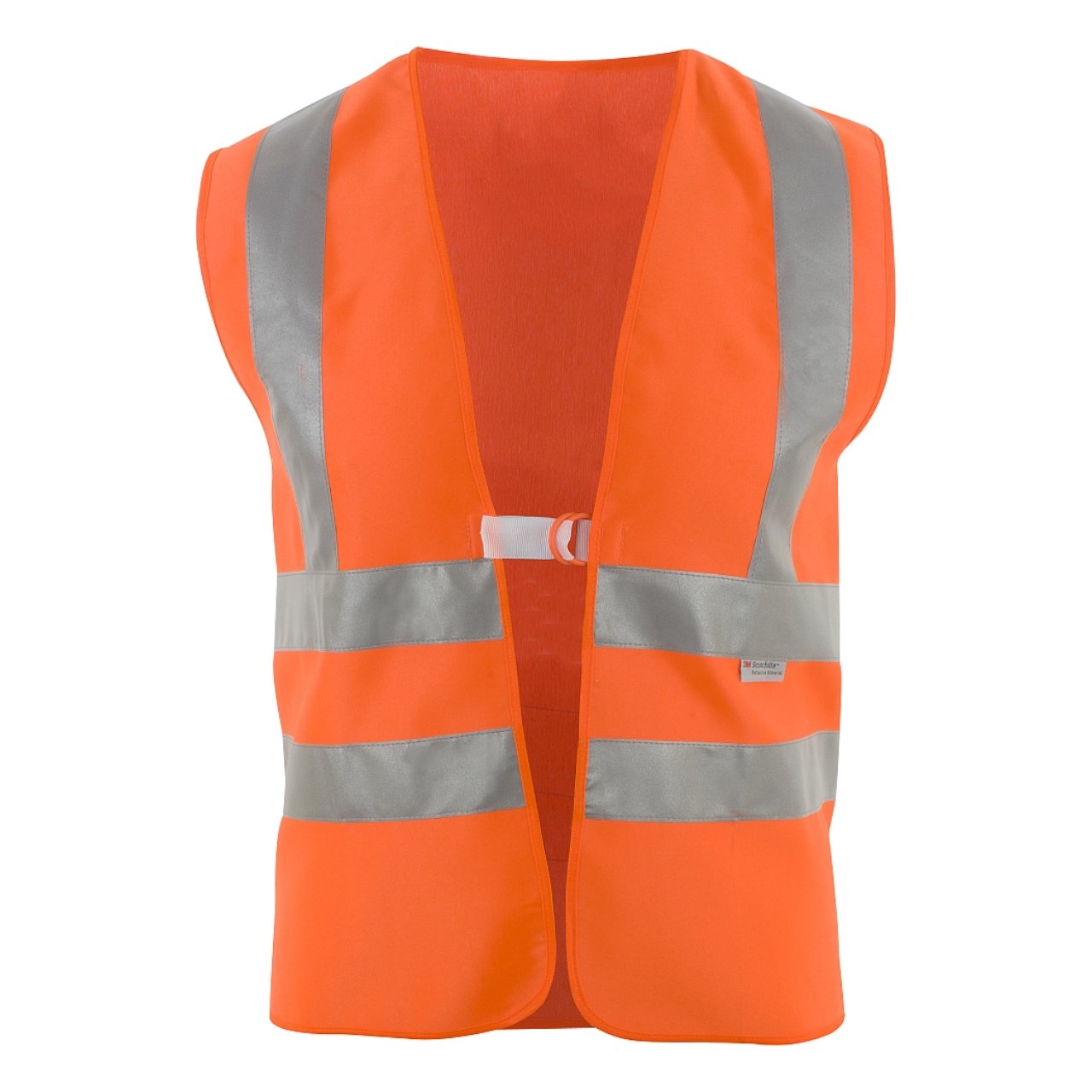 Warnweste orange Baumwolle mit Schulterreflexstreifen