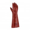 PVC Handschuh rotbraun 45 cm
