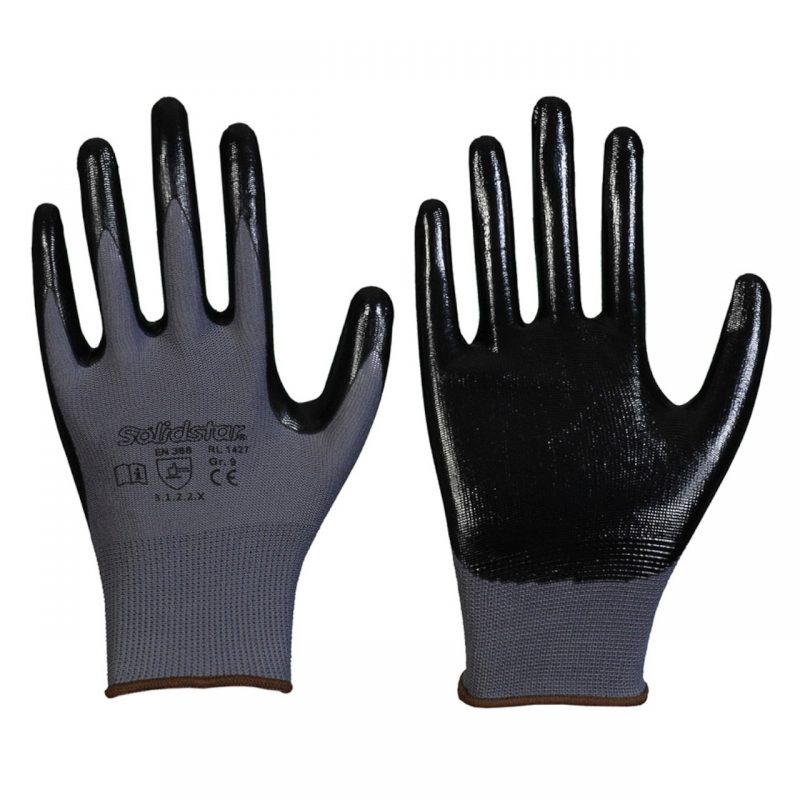 Nylon Feinstrick Handschuh mit Nitril Beschichtung