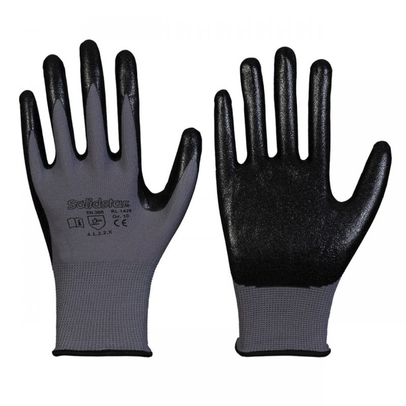 Nylon Feinstrick Handschuh mit Nitril Schaum Beschichtung