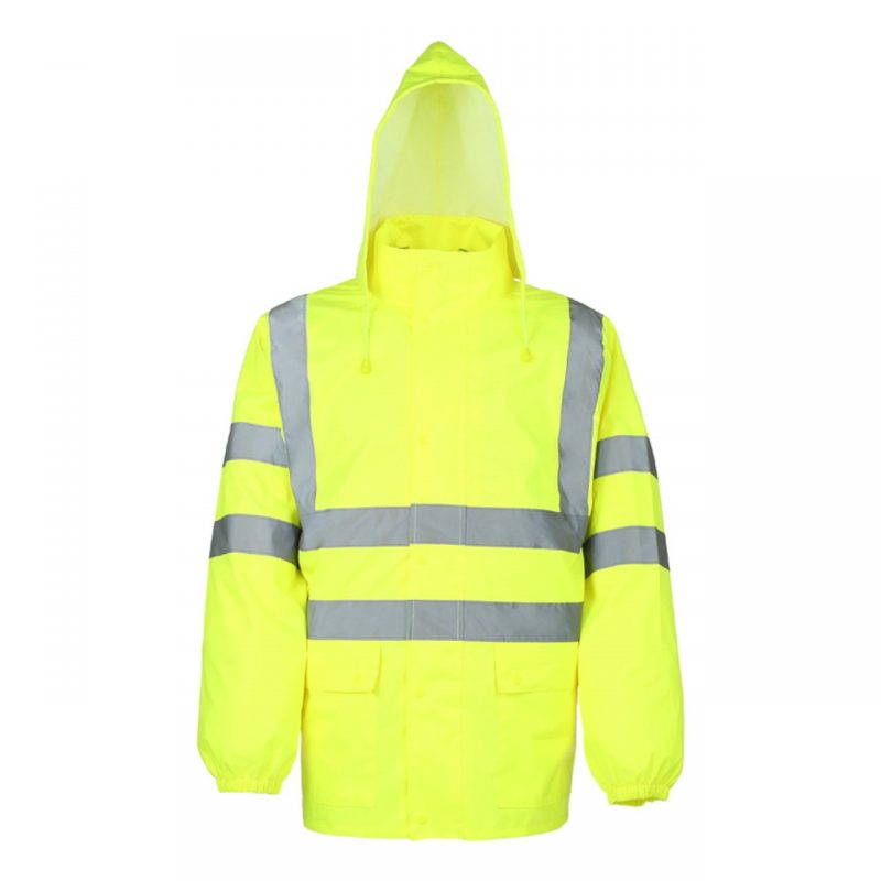 Warnschutz Regenjacke neongelb