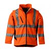 Softshell Warnschutzjacke orange